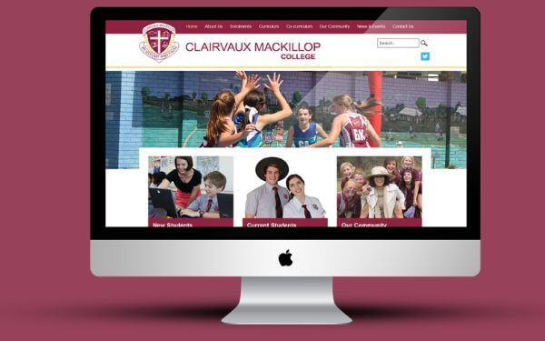 Clairvaux MacKillop College Website Design