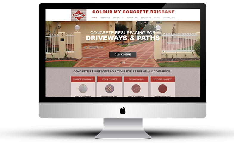 Colour My Concrete Website Development | Redcliffe Web Design