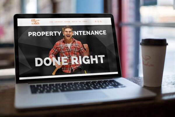 Men At Work Property Maintenance Website Design