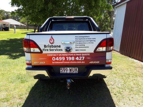 Brisbane Fire Car Signage Design