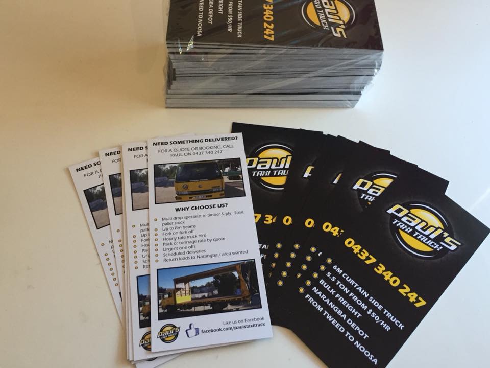 Pauls Taxi Truck Flyer Design