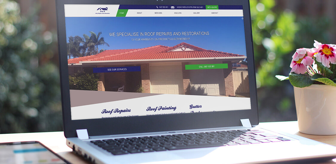Roofing Website Design Redcliffe