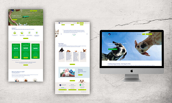 Dog Trainer Website Design Melbourne