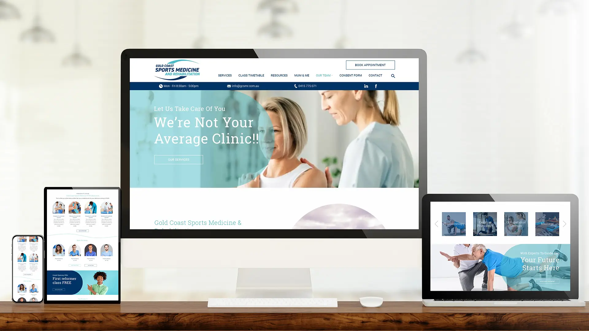 Gold Coast Sports Physio Web Design