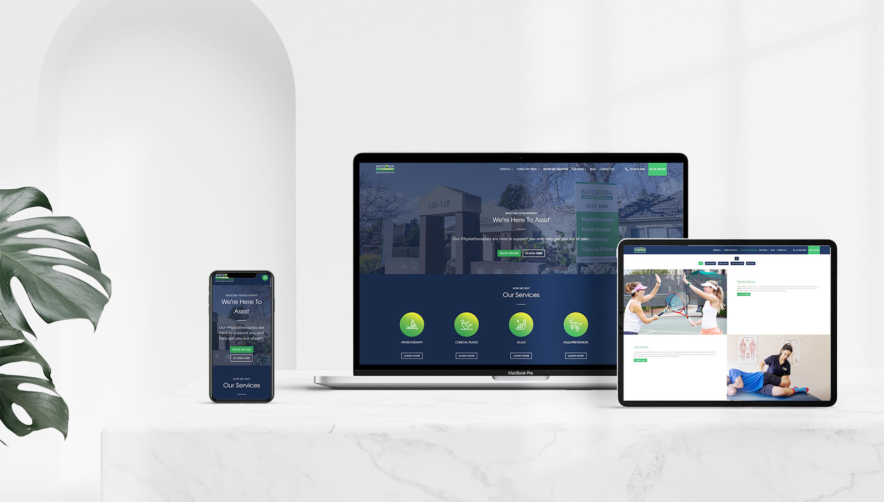 Melbourne Physiotherapy Website Design For Watsonia Physiotherapy