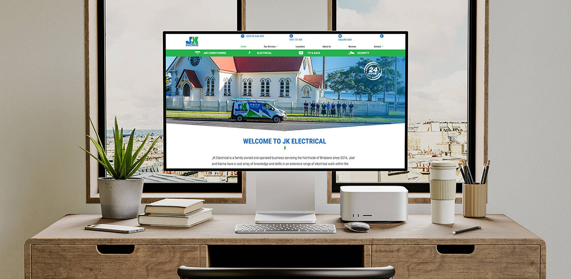 JK Electrical Website Design