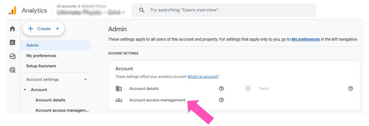 How to add users to your Google Analytics Account - Robico Web Solutions