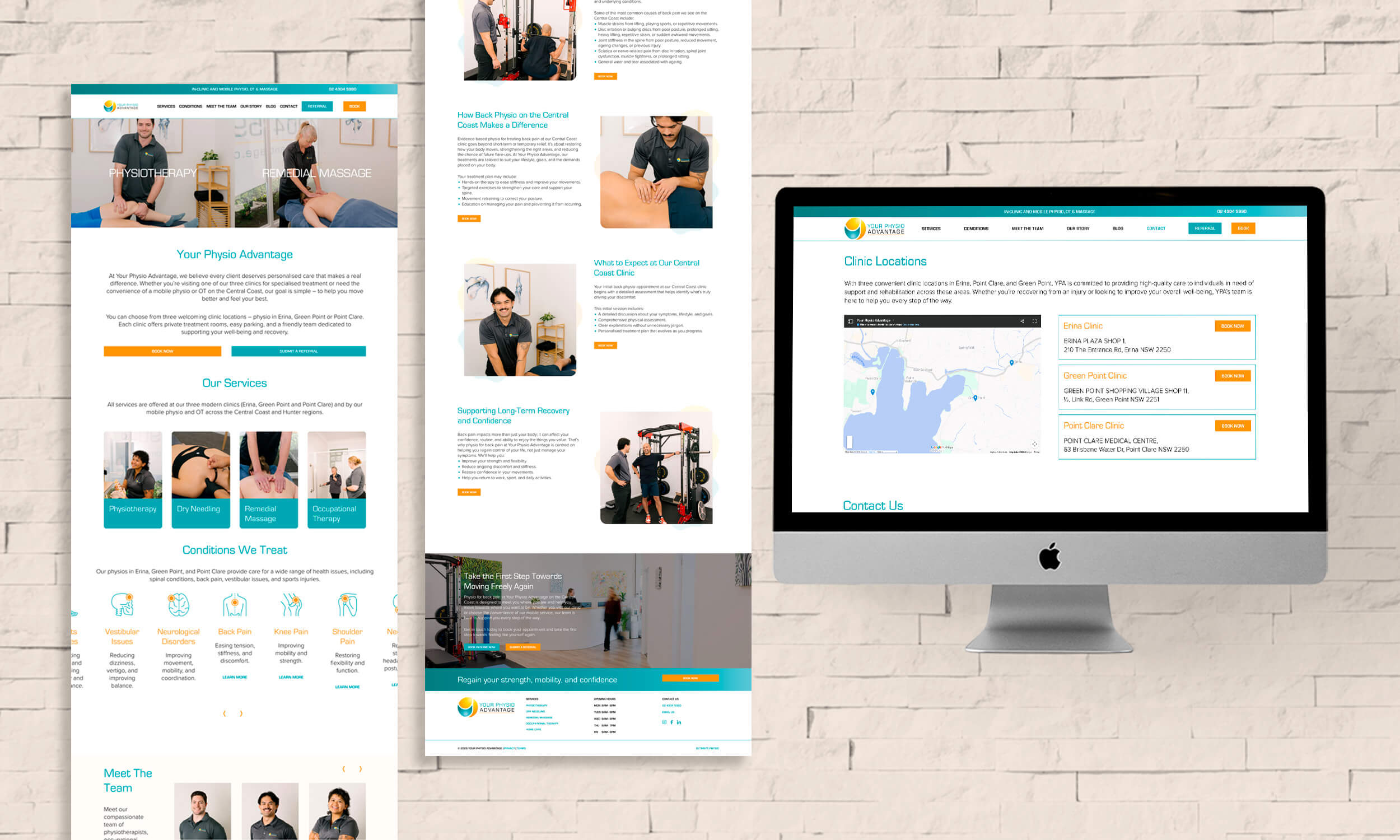 Central Coast Allied Health Website Design
