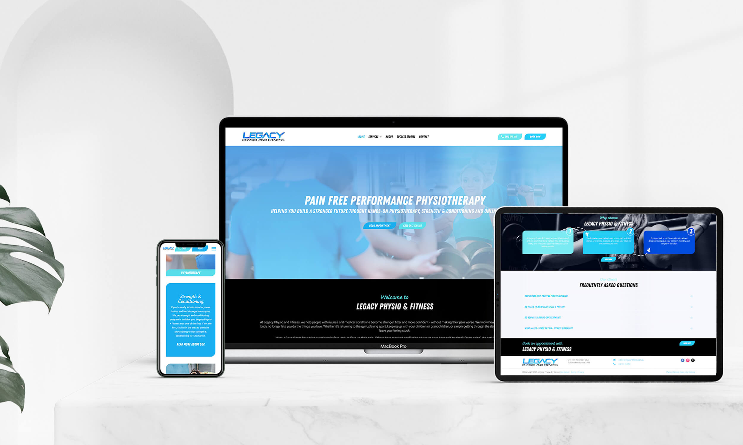 Legacy Physiotherapy Website Design